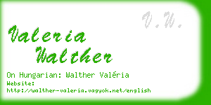 valeria walther business card